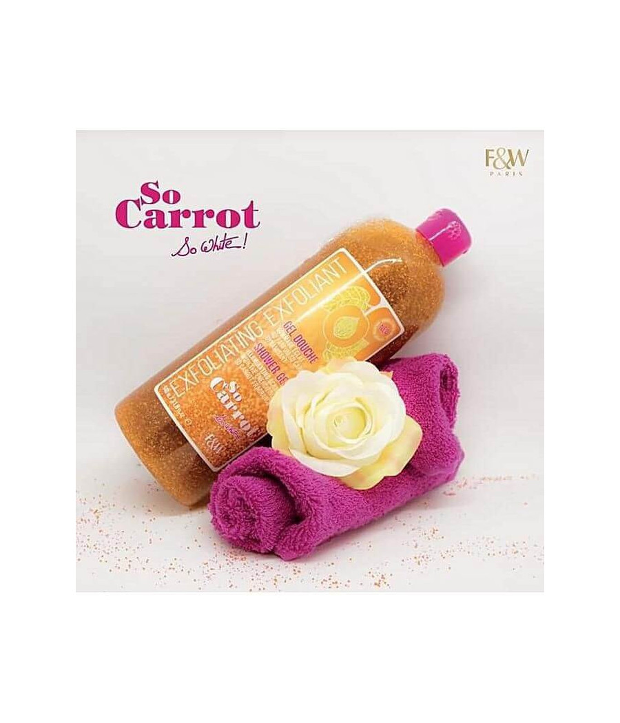 GEL DOUCHE EXFOLIANT ET GOMMANT CAROTTE F&W